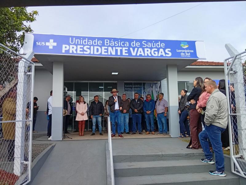 Vereadores participam da reabertura da Unidade Básica de Saúde do Presidente Vargas